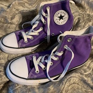 Purple High Top Converse